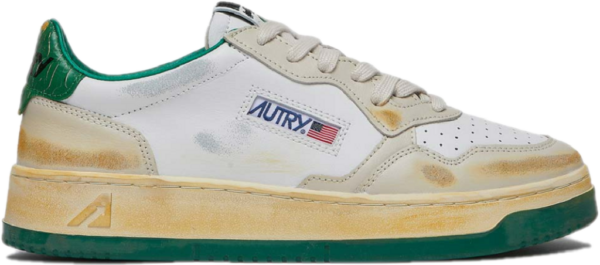 Giay Autry Medalist Low Pony Skin Leather 'White' AULW-PP01