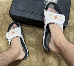 Dep Nike Jordan Hydro 4 Retro Slide 'White Cement' 532225-116