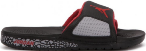 Dep Air Jordan Hydro 3 Retro Slide 'Black Red Grey' 854556-003
