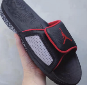 Dep Air Jordan Hydro 3 Retro Slide 'Black Red Grey' 854556-003