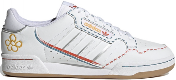 Giay Adidas Continental 80 Stripes 'Embroidered Flower' GZ3044