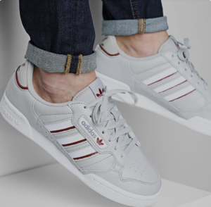 Giay Adidas Originals Continental 80 Stripes 'Grey' GZ6263