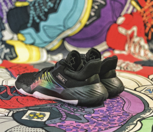 Giay Adidas D.O.N. Issue 1 J 'Rainbow Spider-Man' EG6566