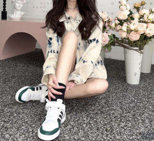 Giay Adidas Originals Forum Low 'Grey Green White' GY8203