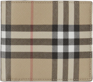 Vi Burberry Vintage Check Bifold 'Beige' 80579541