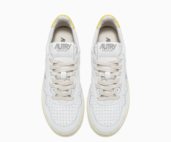 Giay Autry Medalist Low 'White Yellow' AULW-LL30