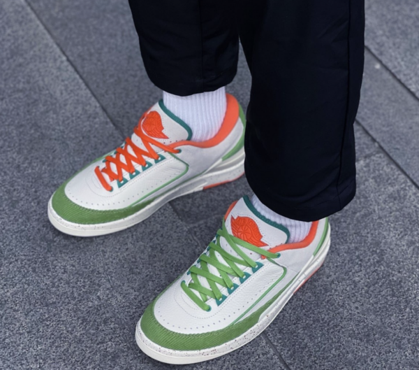 Giay Nike Air Jordan 2 x Titan Retro 'White Green' DV6206-183