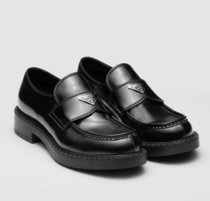 Giay Prada Brushed Leather 'Chocolate' 2DE127-055-F0002