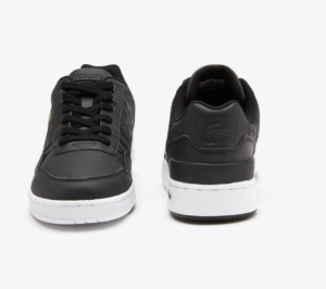 Giay Lacoste T-Clip Leather Trainers 'Black' 44SMA0094-312