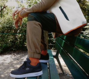 Giay Lacoste T-Clip Leather Trainers 'Black' 44SMA0094-312