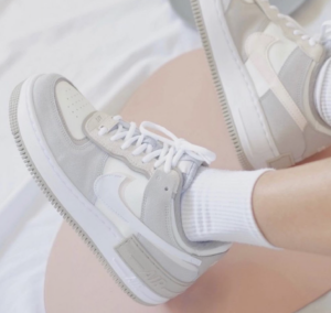 Giay Nike Air Force 1 Shadow 'Grey Fleece' FB7172-111