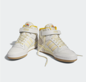 Giay Adidas Originals Forum Mid 'Cloud White Yellow' IE7181