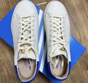 Giay Adidas Stan Smith Lux 'Crystal White Grey' ID1994