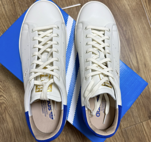 Giay Adidas Stan Smith Lux 'Crystal White Grey' ID1994