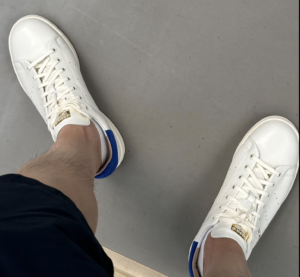 Giay Adidas Stan Smith Lux 'Crystal White Grey' ID1994