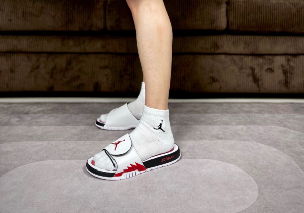 Dep Nike Jordan Hydro 5 Retro Slide ‘White Fire Red’ 555501-101