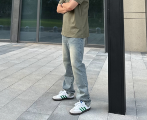 Giay Adidas Samba OG 'Footwear White Green' IG1024