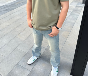 Giay Adidas Samba OG 'Footwear White Green' IG1024