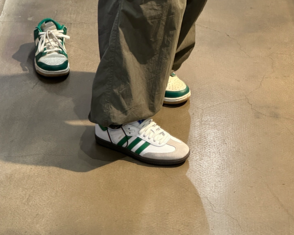 Giay Adidas Samba OG 'Footwear White Green' IG1024