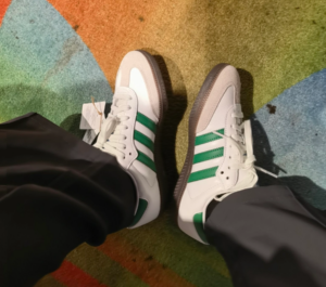 Giay Adidas Samba OG 'Footwear White Green' IG1024