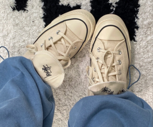 Giay Converse Chuck Taylor All-Star 70 Hi 'Stussy Fossil Pearl' A02051C