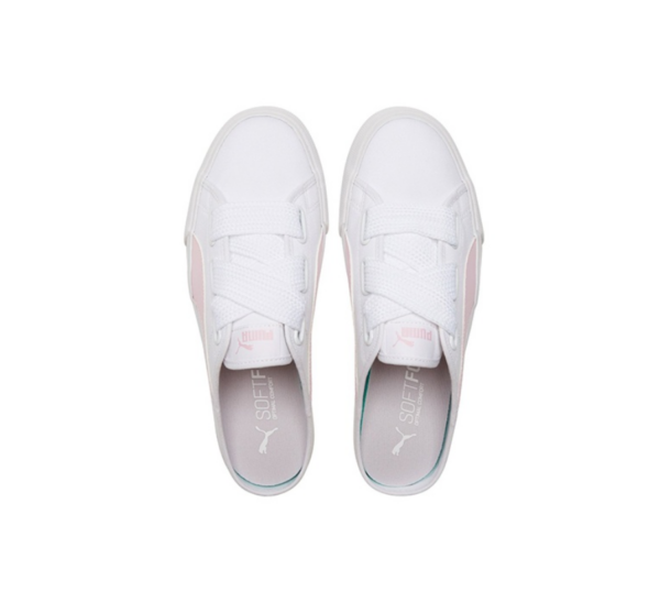Giay Puma Bari Mule Ribbon 125 'White Pink' 382331-04