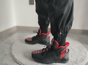 Giay Adidas Derrick Rose 9 GEEK UP 'Black White Red' EE6846