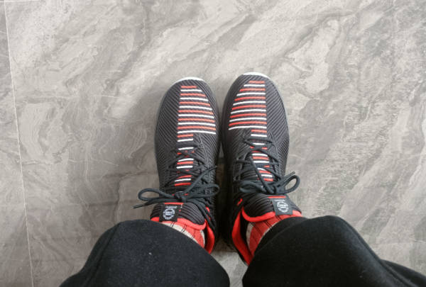 Giay Adidas Derrick Rose 9 GEEK UP 'Black White Red' EE6846