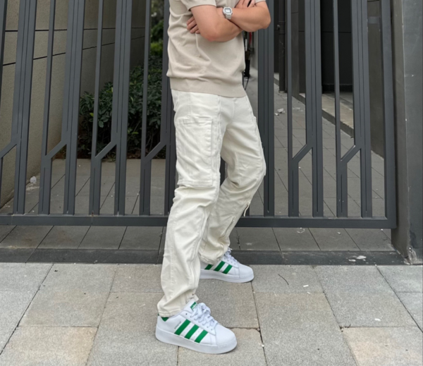 Giay Adidas Superstar XLG 'White Green' IF8069