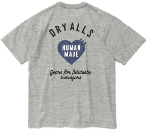 Ao Human Made Heart Logo T-Shirt 'Grey'