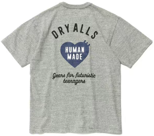 Ao Human Made Heart Logo T-Shirt 'Grey'
