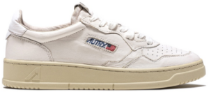 Giay Autry Medalist Low Goatskin 'White' AULM-GG04