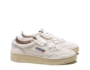 Giay Autry Medalist Low Goatskin 'White' AULM-GG04