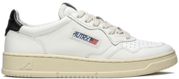 Giay Autry Medalist Low Leather 'White Black' AULM-LL22