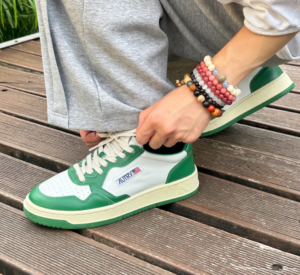 Giay Autry Medalist Low Leather 'Green White' AULM-WB03