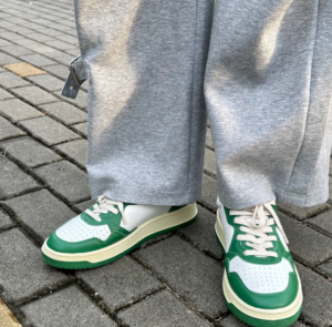 Giay Autry Medalist Low Leather 'Green White' AULM-WB03