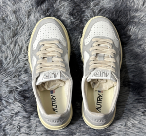 Giay Autry Medalist Low Leather 'Gray White' AULW-WB10