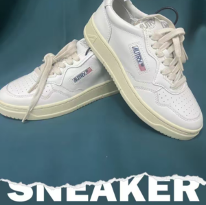 Giay Autry Medalist Low Leather 'White Blue' AULW-LL12
