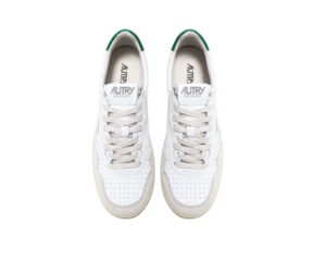 Giay Autry Medalist Low Leather Suede 'White Green' AULM-LS23