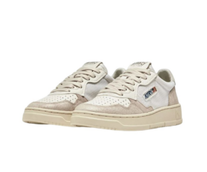 Giay Autry Medalist Low Nubuck Leather 'White' AULW-CN01