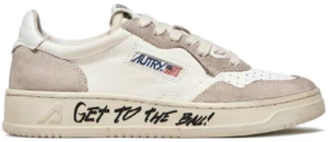 Giay Autry Medalist Low Leather Suede 'White' AULM-LD01