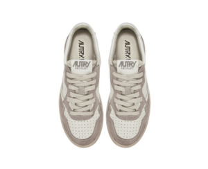 Giay Autry Medalist Low Leather Suede 'White' AULM-LD01