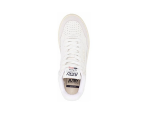 Giay Autry Open Mid Leather Suede 'White' AOMW-CE11