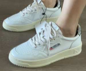 Giay Autry Medalist Low Leather 'White Silver' AULM-LL05