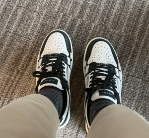 Giay Amiri Skel 'Black White' PXWFS002-004