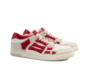 Giay Amiri Skel Top Low 'White Red Chenille' PF23MFS008-610
