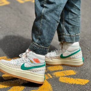 Giay Nike Air Jordan 1 Elevate High SP x Union LA x Bephie's Beauty Supply 'Summer of '96' FD0696-100