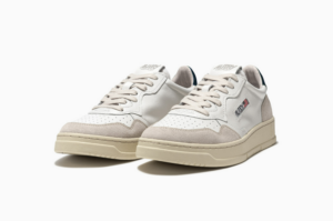 Giay Autry Medalist Low Leather Suede 'White Blue' AULW-LS28