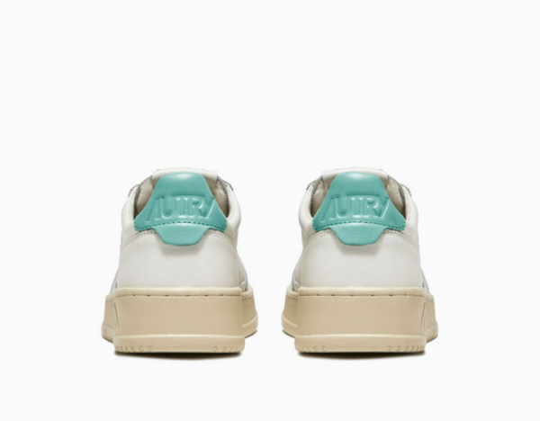 Giay Autry Medalist Low Leather 'White Turquoise' AULW-LL49