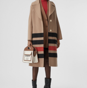 Tui Burberry Canvas Leather Small Pocket Tote 'Beige' 80367841